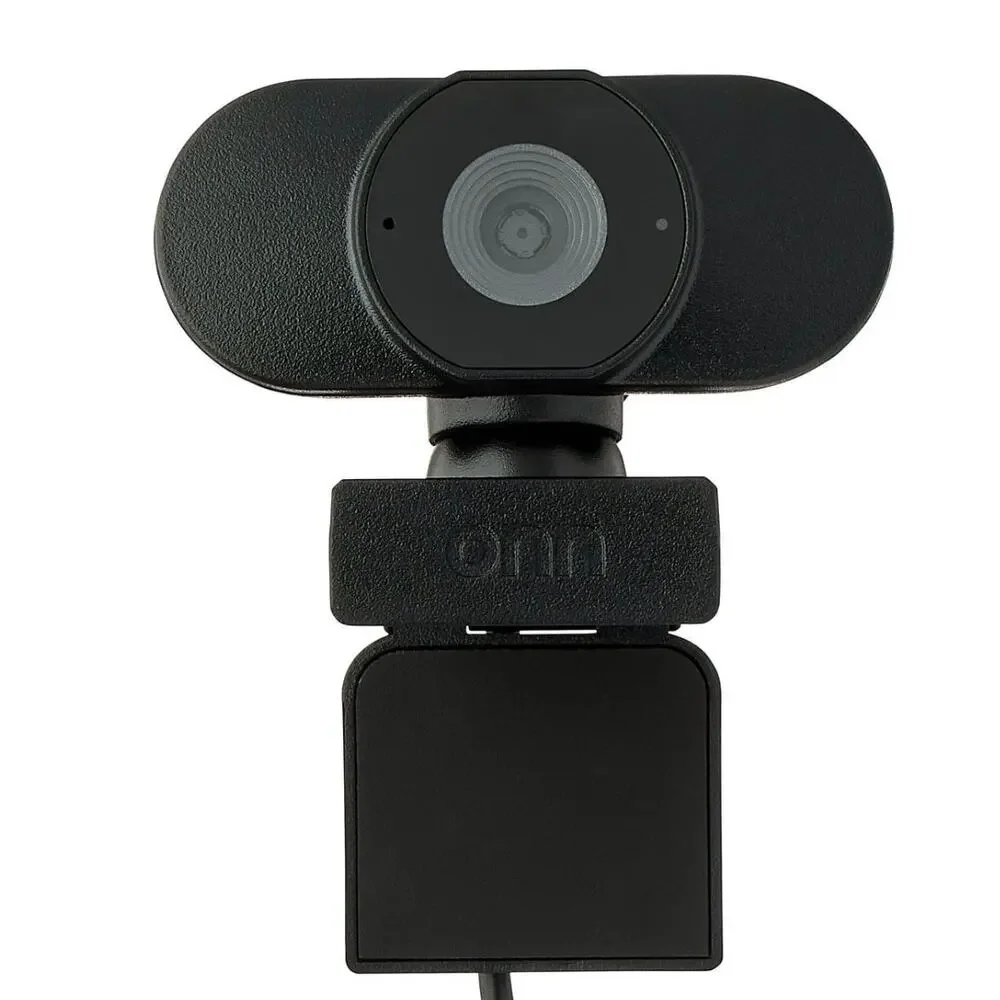 onn 1440P Webcam with Autofocus and Built-in Microphone, Adjustable, Black